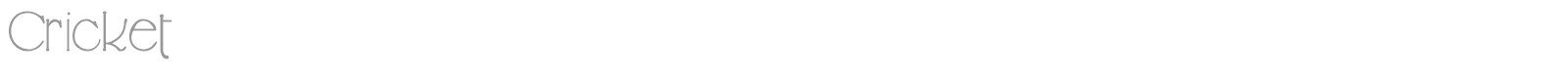 Cricket font preview